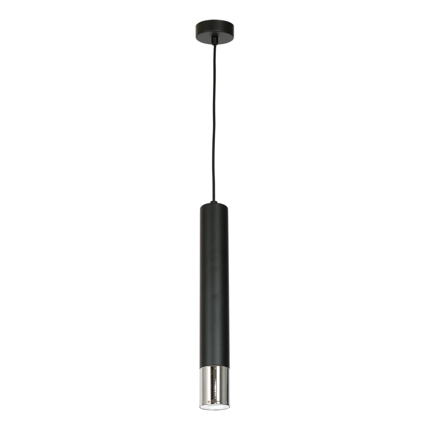 Chandelier on a string NEST 1xGU10/8W/230V black/shiny chrome