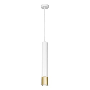 Chandelier on a string NEST 1xGU10/8W/230V white/golden