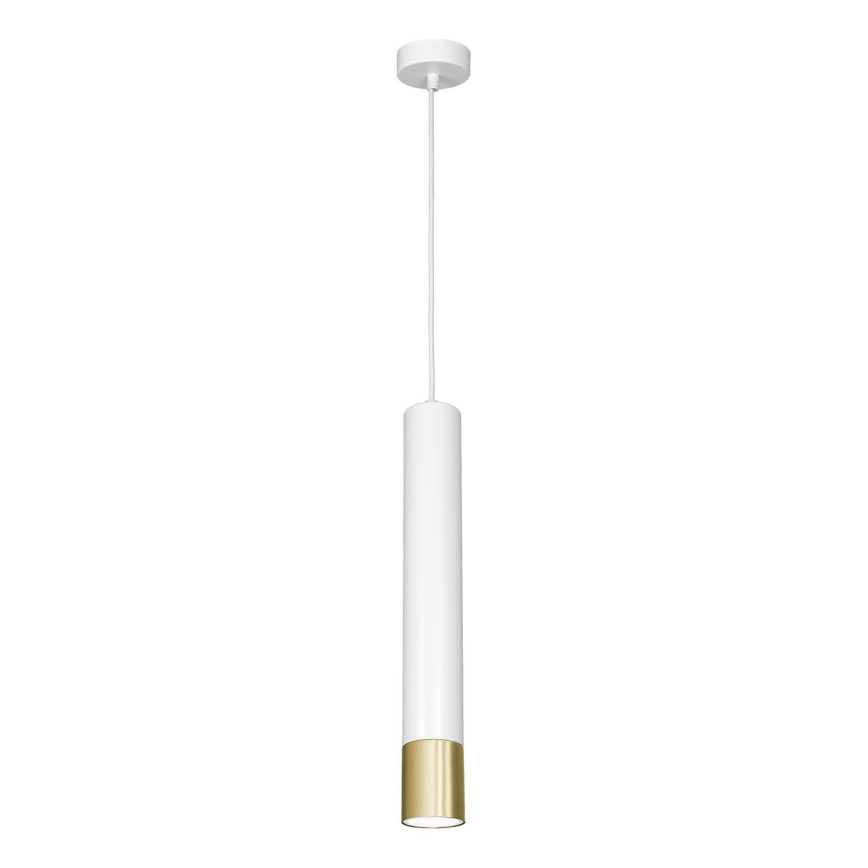 Chandelier on a string NEST 1xGU10/8W/230V white/golden