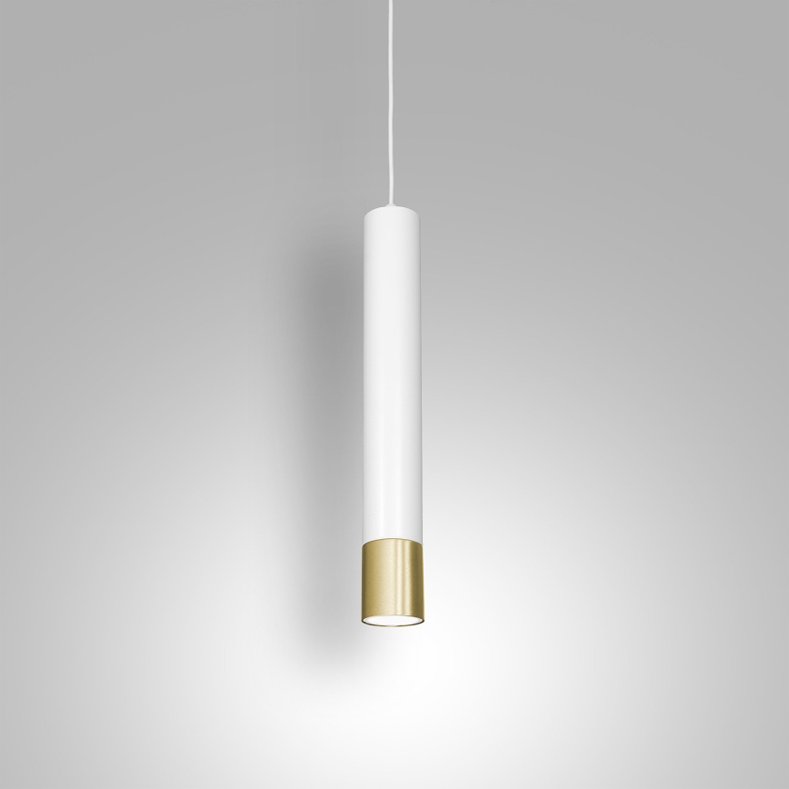Chandelier on a string NEST 1xGU10/8W/230V white/golden