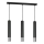 Chandelier on a string NEST 3xGU10/8W/230V black/shiny chrome