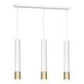 Chandelier on a string NEST 3xGU10/8W/230V white/golden