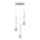 Chandelier on a string NEST 3xGU10/8W/230V white/golden round