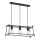 Chandelier on a string NETI 3xE27/15W/230V black