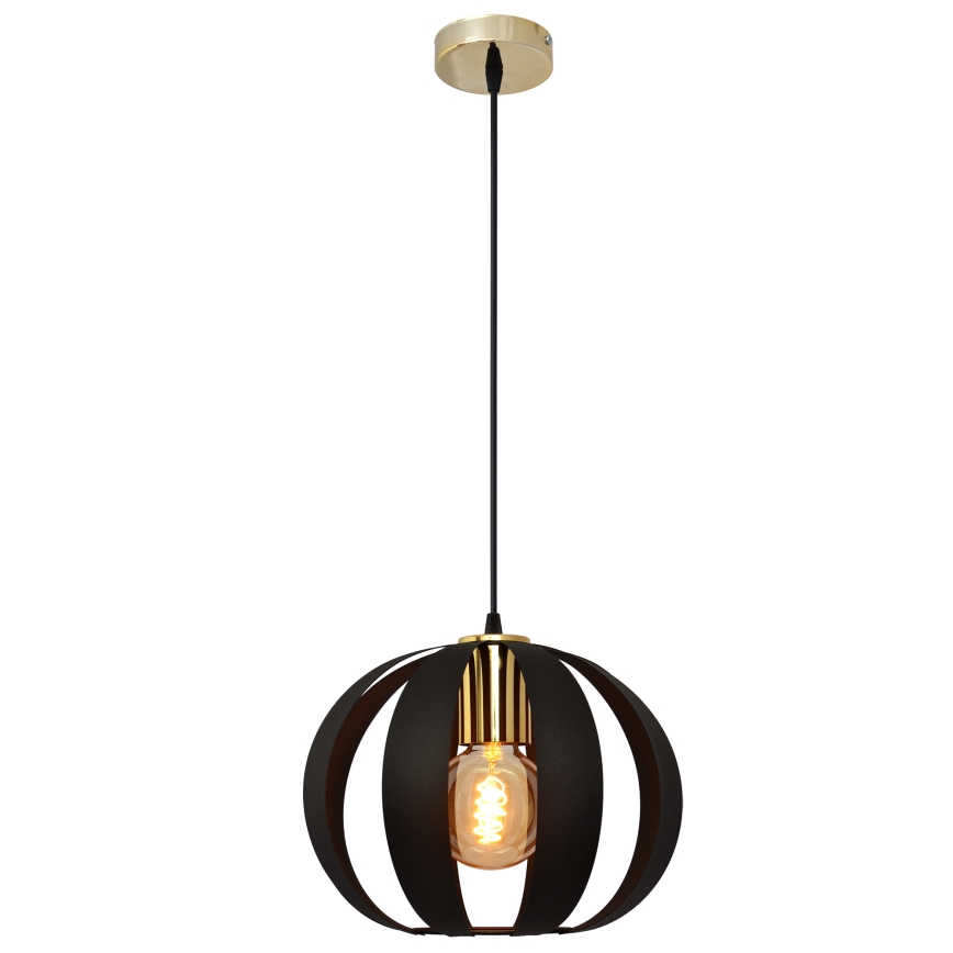 Chandelier on a string NEWTON 1xE27/15W/230V black/gold