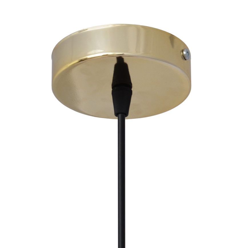 Chandelier on a string NEWTON 1xE27/15W/230V black/gold