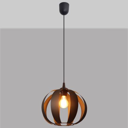 Chandelier on a string NEWTON 1xE27/15W/230V black