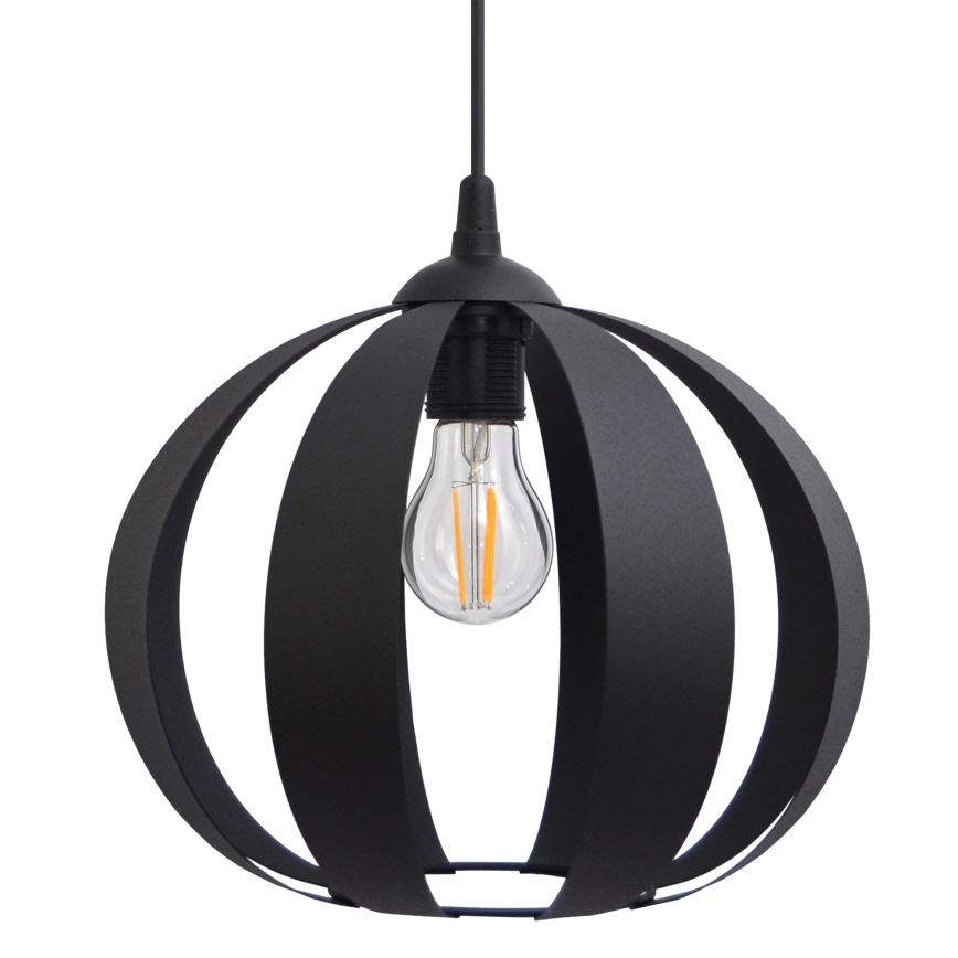 Chandelier on a string NEWTON 1xE27/15W/230V black