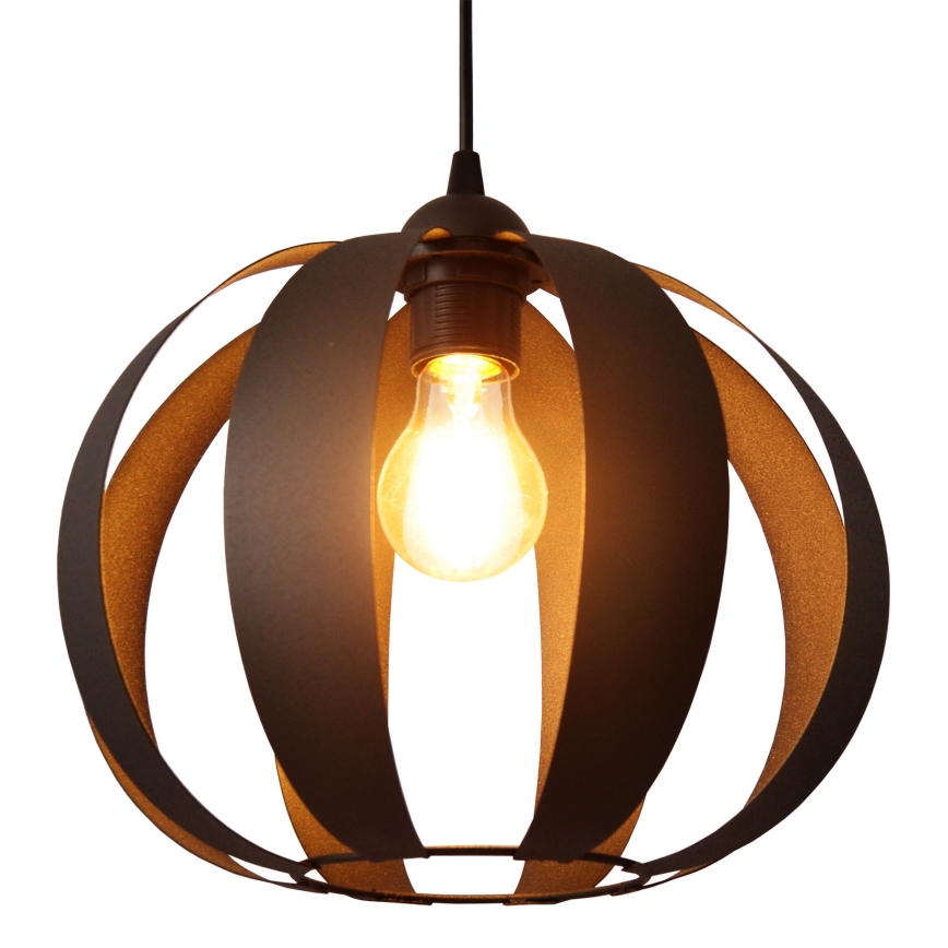 Chandelier on a string NEWTON 1xE27/15W/230V black