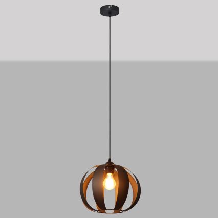 Chandelier on a string NEWTON 1xE27/15W/230V black