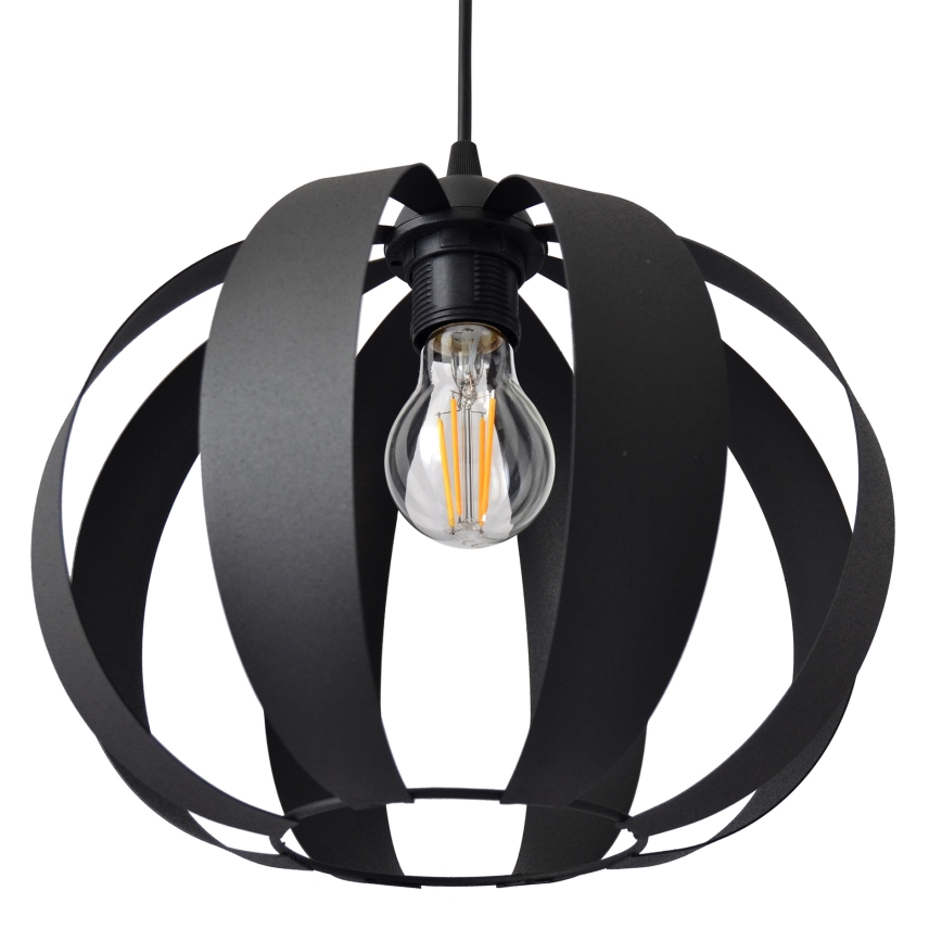 Chandelier on a string NEWTON 1xE27/15W/230V black
