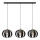 Chandelier on a string NEWTON 3xE27/15W/230V black/gold