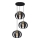 Chandelier on a string NEWTON 3xE27/15W/230V black