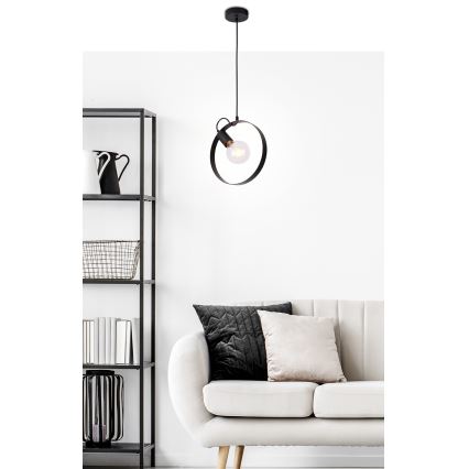 Chandelier on a string NEXO 1xE27/40W/230V black