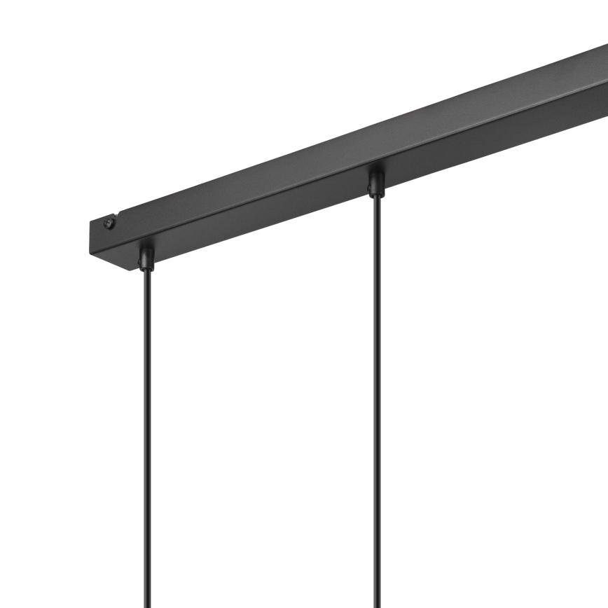 Chandelier on a string NICO 3xE27/60W/230V black/beech