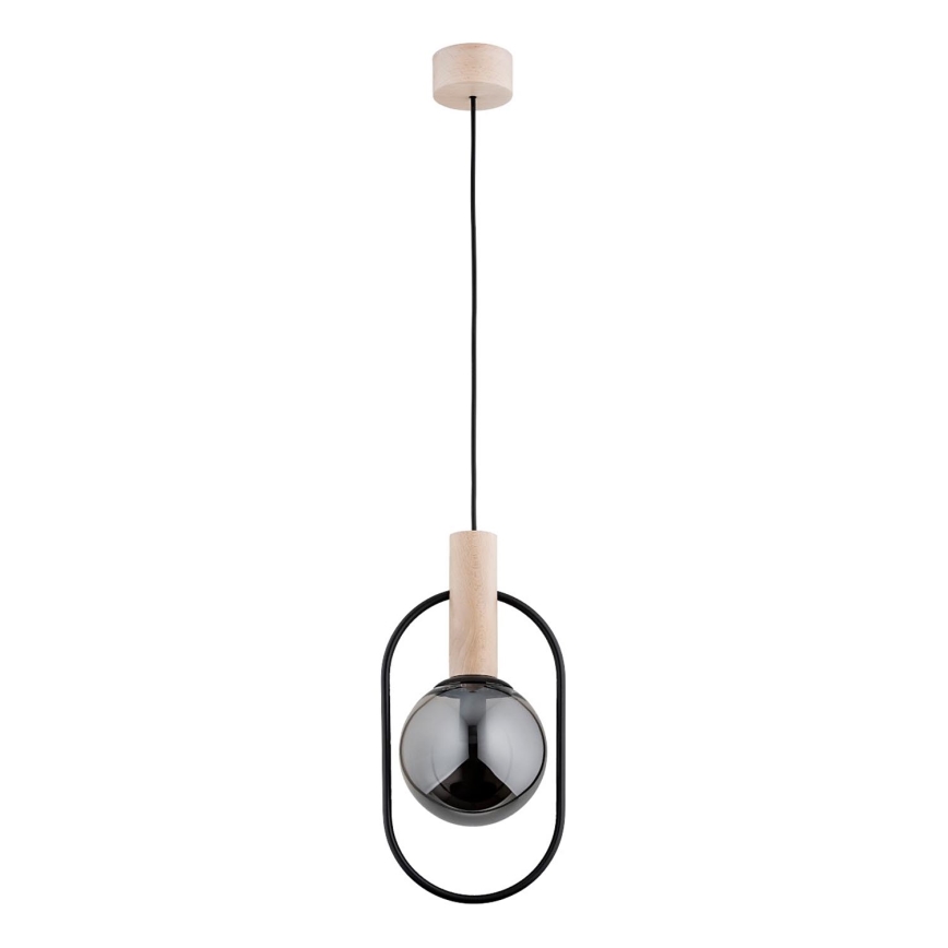 Chandelier on a string NIKI 1xE14/10W/230V black/beige