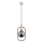 Chandelier on a string NIKI 1xE14/10W/230V black/beige