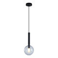 Chandelier on a string NIKO 1xG9/9W/230V d. 15 cm black