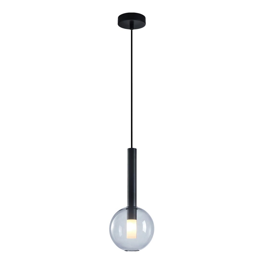 Chandelier on a string NIKO 1xG9/9W/230V d. 15 cm black