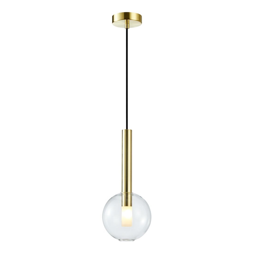 Chandelier on a string NIKO 1xG9/9W/230V d. 15 cm gold