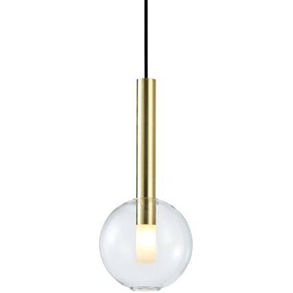 Chandelier on a string NIKO 1xG9/9W/230V d. 15 cm gold