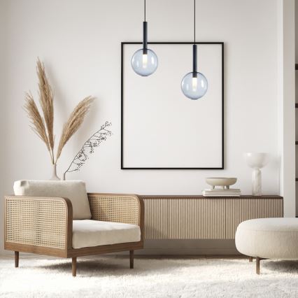 Chandelier on a string NIKO 1xG9/9W/230V d. 20 cm black