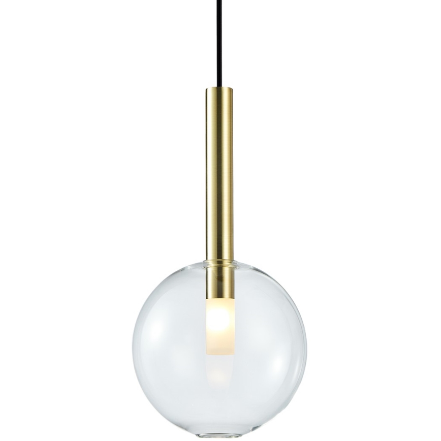 Chandelier on a string NIKO 1xG9/9W/230V d. 20 cm gold