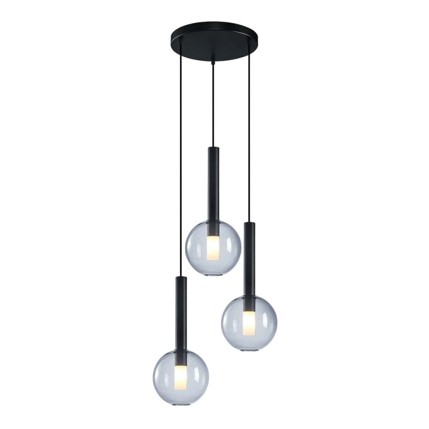 Chandelier on a string NIKO 3xG9/9W/230V black