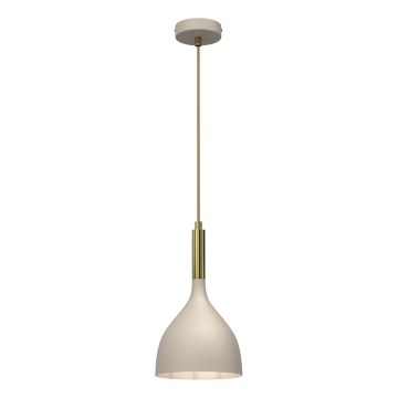 Chandelier on a string NOAK 1xE27/15W/230V beige/gold