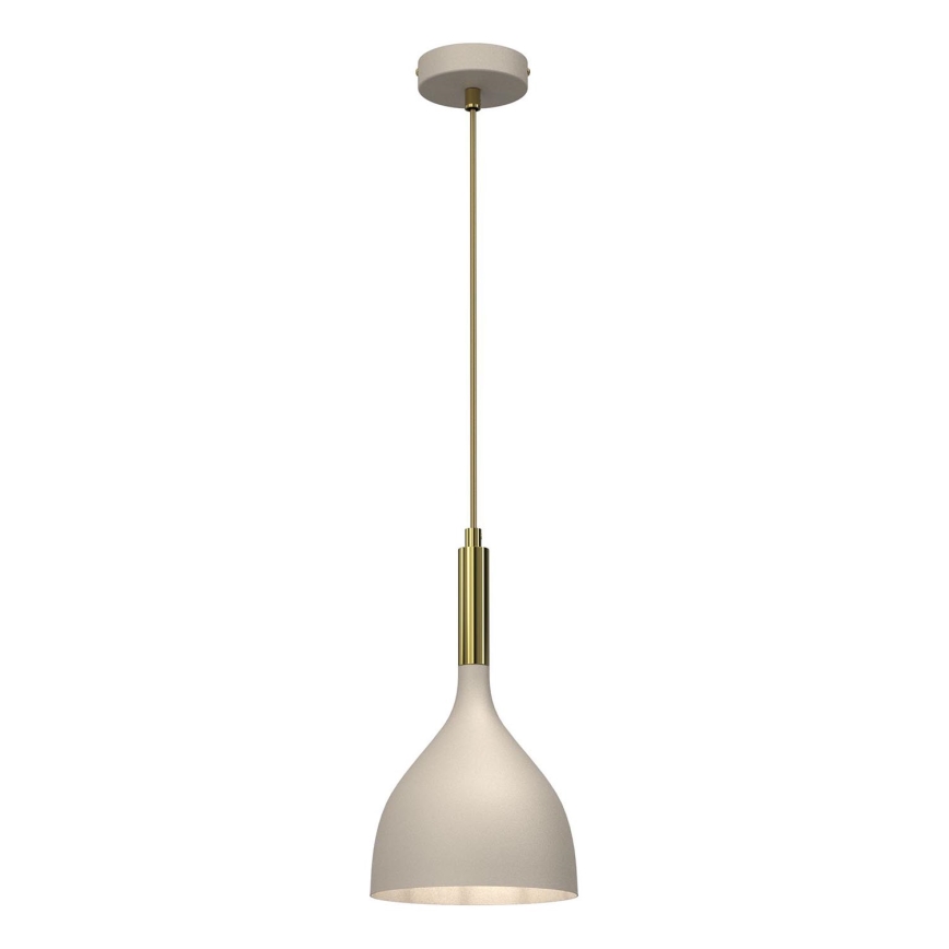 Chandelier on a string NOAK 1xE27/15W/230V beige/gold
