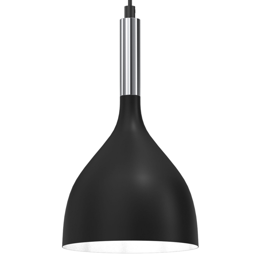 Chandelier on a string NOAK 1xE27/15W/230V black/shiny chrome