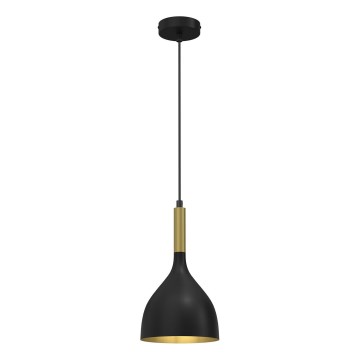 Chandelier on a string NOAK 1xE27/15W/230V black/gold