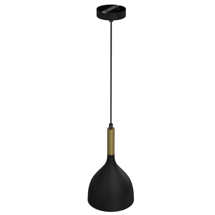 Chandelier on a string NOAK 1xE27/15W/230V black/gold