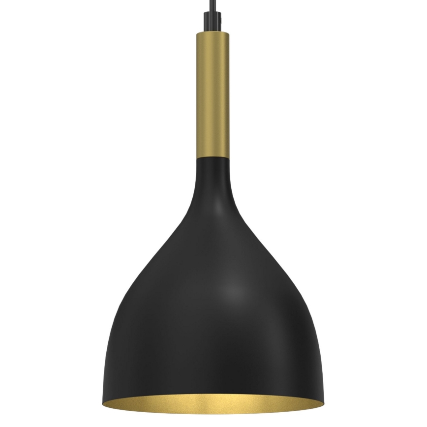 Chandelier on a string NOAK 1xE27/15W/230V black/gold