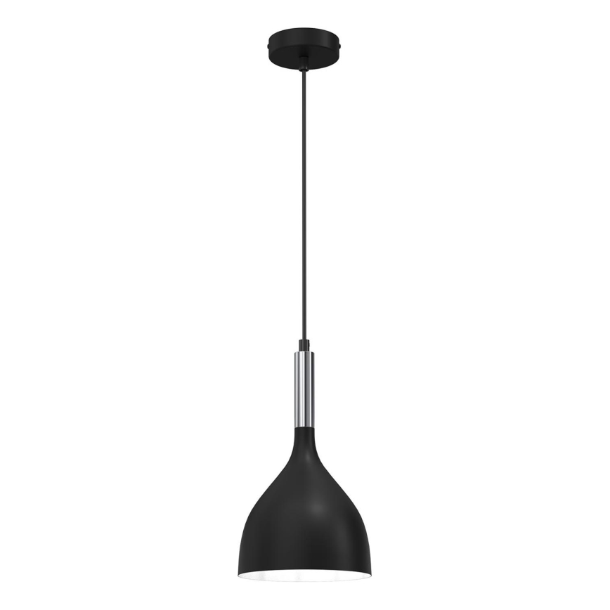 Chandelier on a string NOAK 1xE27/15W/230V black/shiny chrome