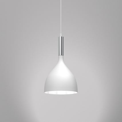 Chandelier on a string NOAK 1xE27/15W/230V white/shiny chrome