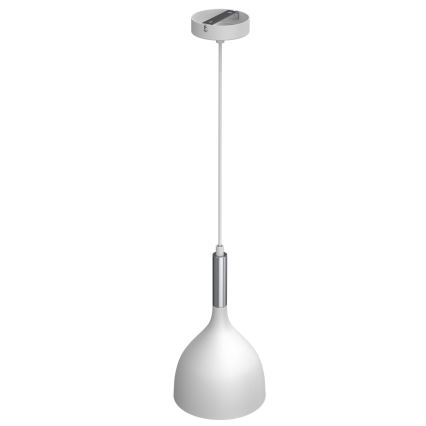 Chandelier on a string NOAK 1xE27/15W/230V white/shiny chrome