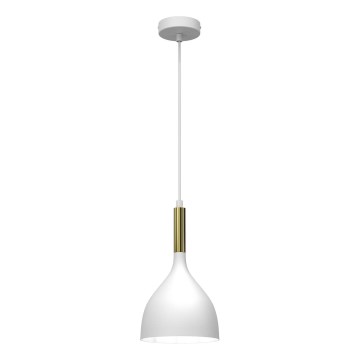 Chandelier on a string NOAK 1xE27/15W/230V white/gold