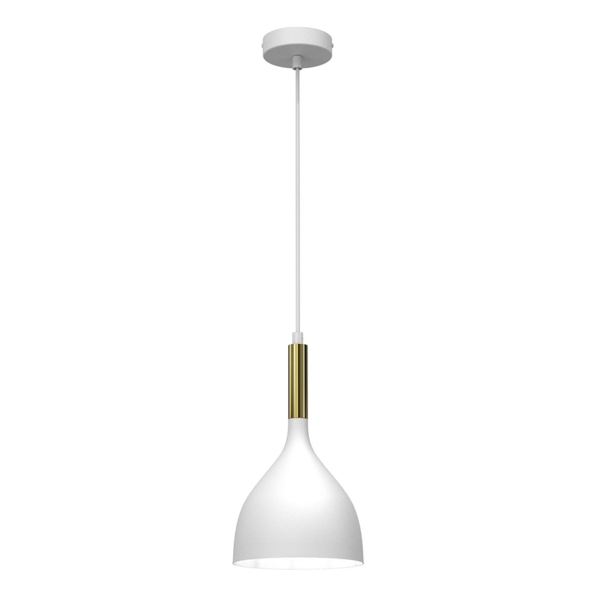 Chandelier on a string NOAK 1xE27/15W/230V white/gold