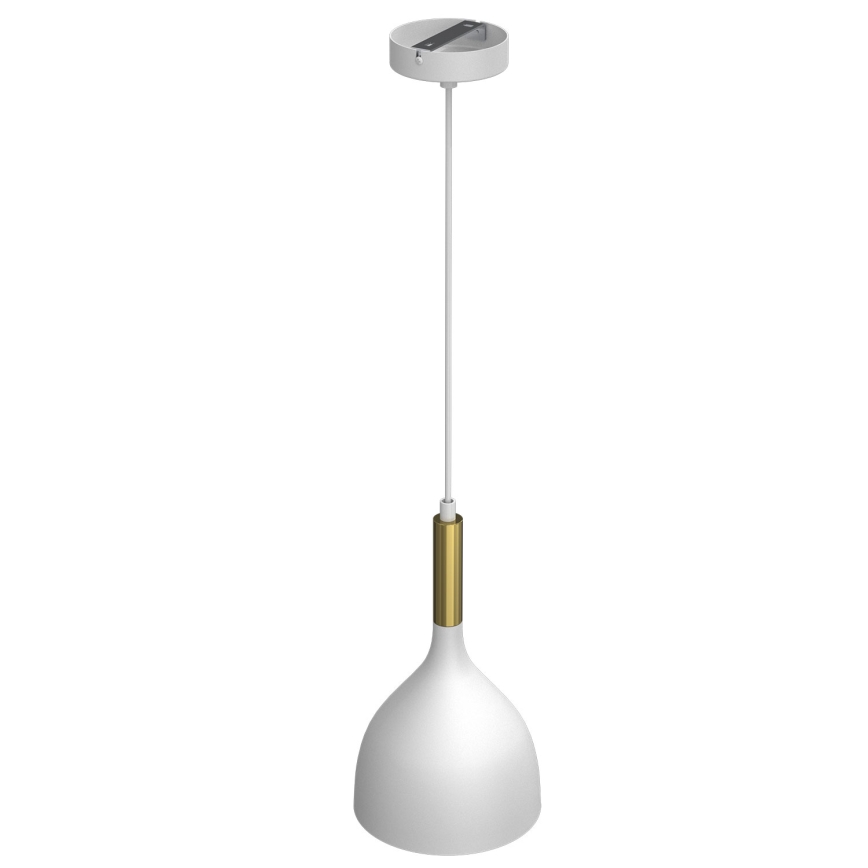 Chandelier on a string NOAK 1xE27/15W/230V white/gold