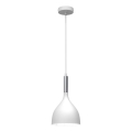 Chandelier on a string NOAK 1xE27/15W/230V white/shiny chrome
