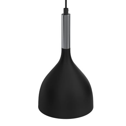 Chandelier on a string NOAK 2xE27/15W/230V black/shiny chrome