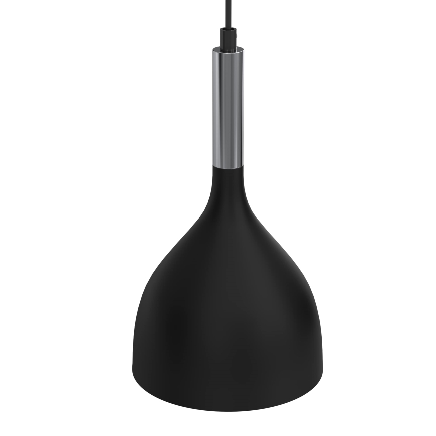 Chandelier on a string NOAK 2xE27/15W/230V black/shiny chrome