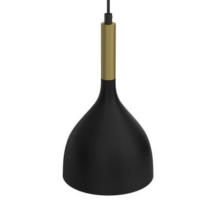 Chandelier on a string NOAK 2xE27/15W/230V black/gold