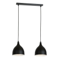 Chandelier on a string NOAK 2xE27/15W/230V black