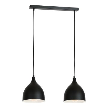 Chandelier on a string NOAK 2xE27/15W/230V black