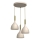 Chandelier on a string NOAK 3xE27/15W/230V beige/gold
