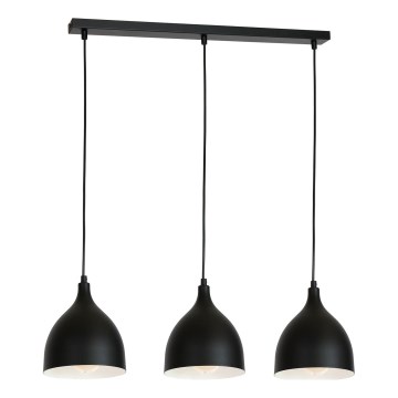 Chandelier on a string NOAK 3xE27/15W/230V black