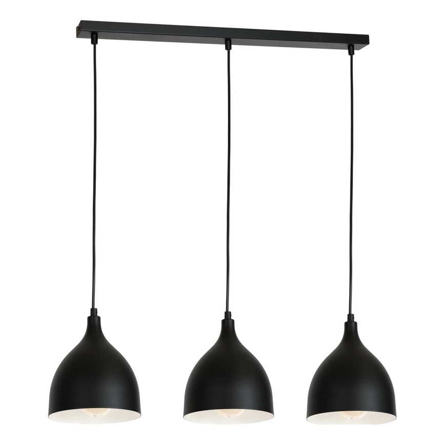 Chandelier on a string NOAK 3xE27/15W/230V black