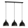 Chandelier on a string NOAK 3xE27/15W/230V black